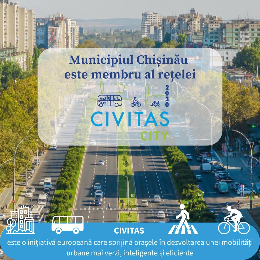 Chișinău Joins the CIVITAS Network and Strengthens Its Commitment to Sustainable Urban Mobility