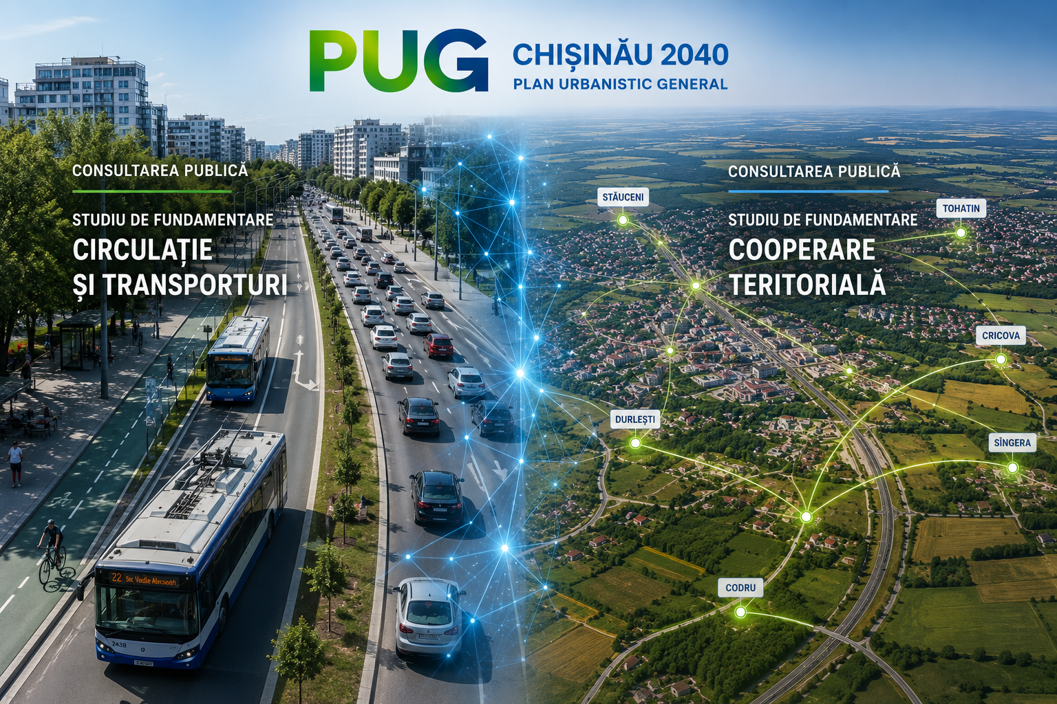 A fost lansată consultarea publică pentru primele Studii de Fundamentare ale PUG Chișinău 2040